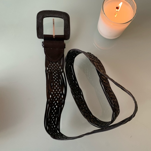 Belt one black one dark brown brand new never used - Picture 3 of 8